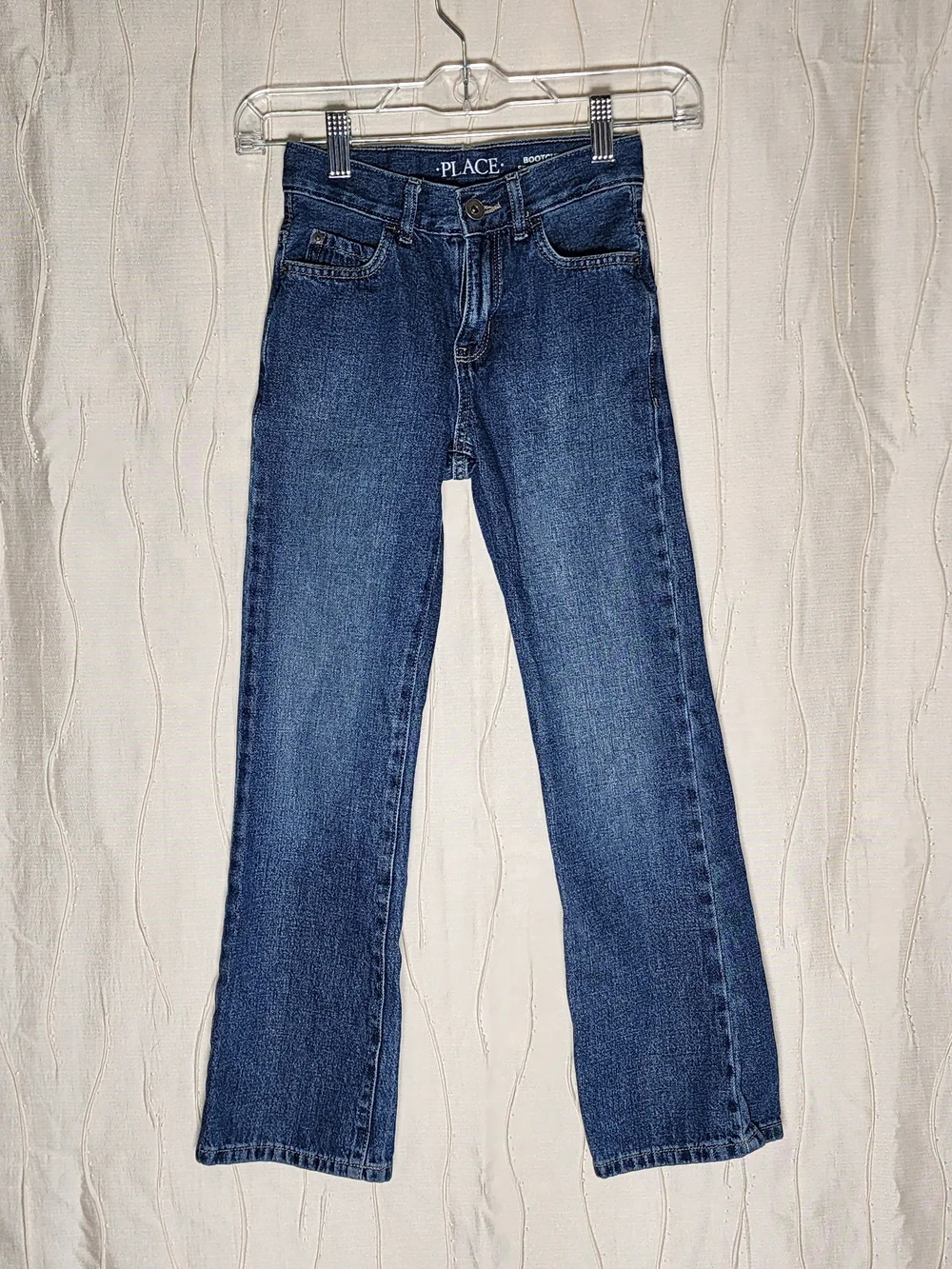 The Children's Place Boy's Classic Straight-Leg Jeans, Slim- Dark Blue- 10